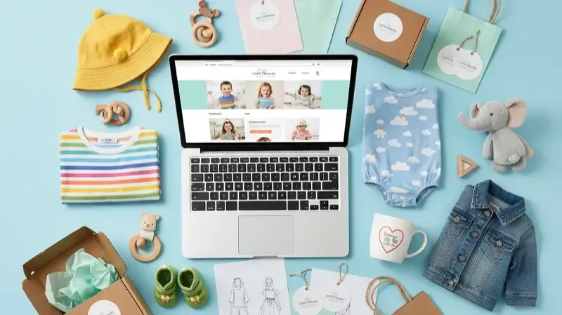 تصویر راهنمای کامل راه اندازی آنلاین شاپ لباس بچگانه؛ مزایا، چالش ها و نکات کلیدی موفقیت در فروش اینترنتی پوشاک کودک