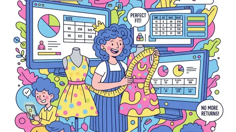 تصویر راهنمای جامع سایزبندی لباس برای آنلاین شاپ؛ چطور جدول سایز درست کنیم و مرجوعی را کاهش دهیم؟