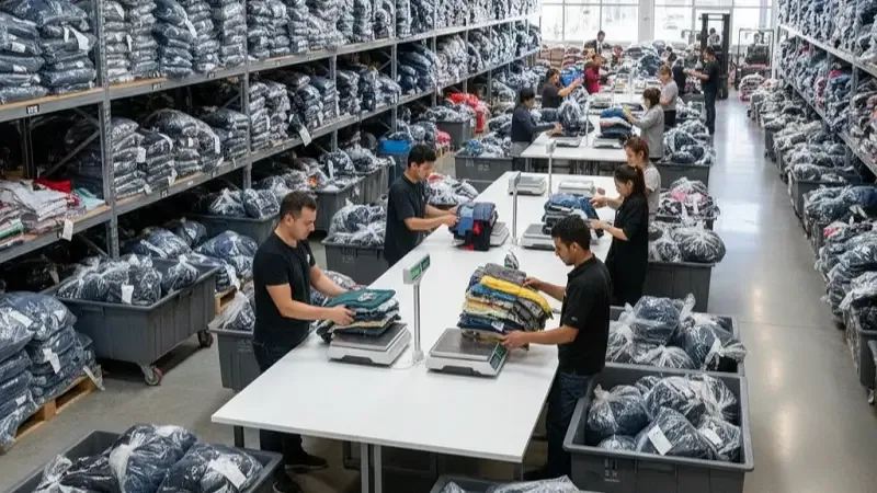 تصویر خرید لباس کیلویی (استوک و اوتلت): راهنمای کامل 1404 + قیمت، مراکز خرید، نکات سودآوری